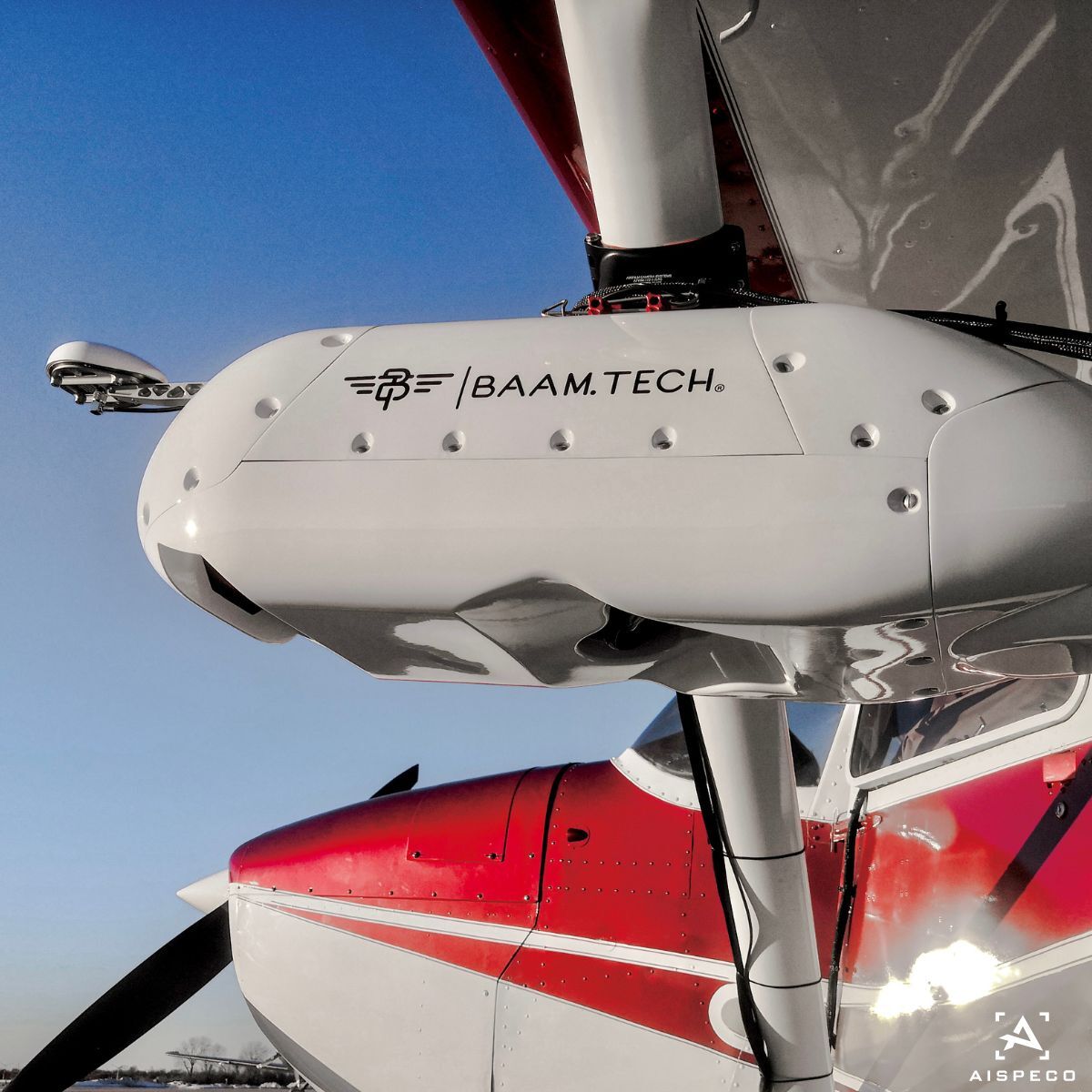 aispeco's tweet photo. #AISPECO data-collection system mounted on Cessna 182 for both for corridor mapping and area surveys. Equipped with: 
•1x Riegl VUX-240 LiDAR scanner; 
•2xSony Alpha 1 camera; 
•Phaseone iXM-GS120 camera; 
•Applanix AP+50 GNSS and IMU positioning system; #geospatial https://t.co/H6y4ReZKBb