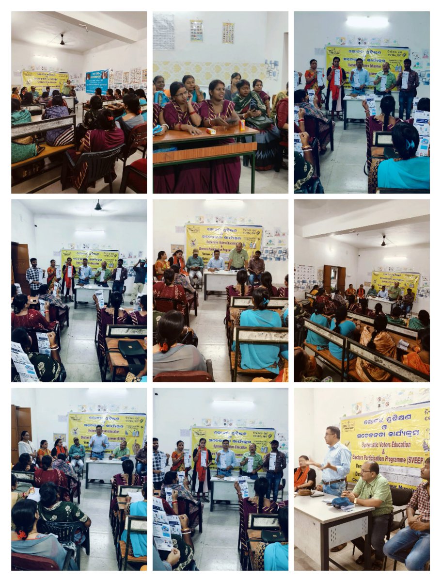 Systematic voter's education and SVEEP program at Urdu School of Rajgangpur Municipality.