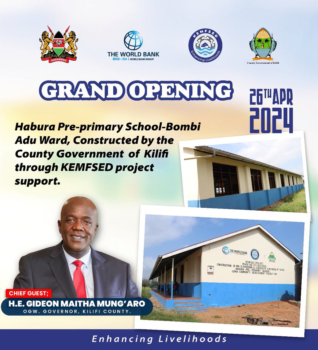 Tomorrow, I will visit Kisiki sub-location in Adu Ward to officially open the newly constructed Habura Pre-Primary School. The construction of three new classrooms and a four-door pit latrine was made possible by a grant from the KEMFSED community sub-project, which was awarded…