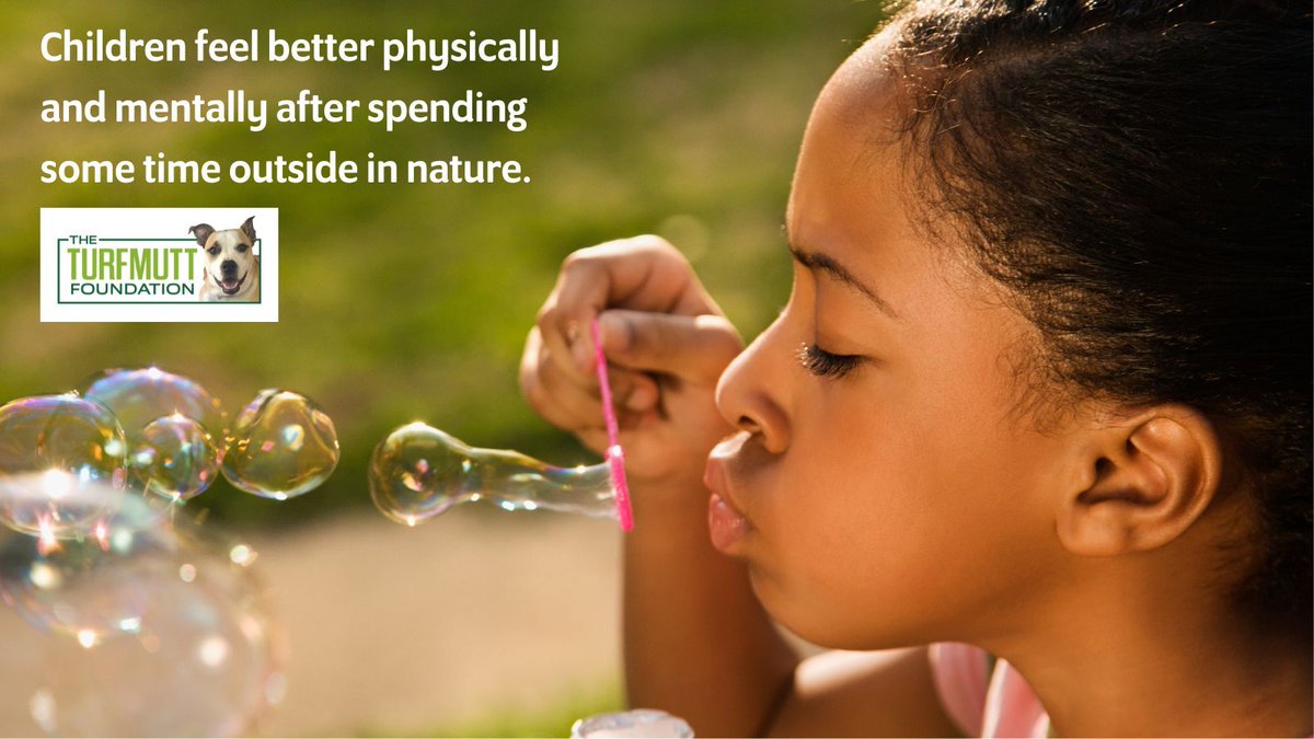 Children feel better physically and mentally after spending some time outside in nature. #backyarding