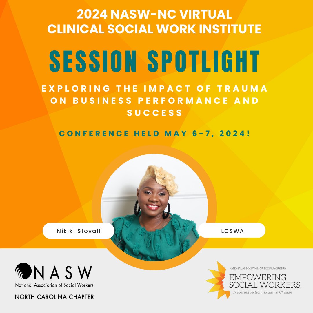 The Clinical Social Work Institute is one of NASW-NC's flagship conferences, offering 1.5-hour workshops for both advanced and beginning clinical Social Workers. Find out more information and register here: naswnc.org/page/60
