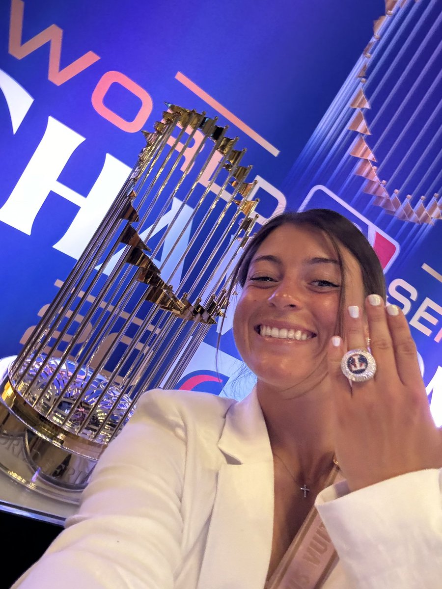 kbappy3's tweet photo. World Series champions has a nice RING to it!!
So blessed to be a part of the Texas Rangers family. Onto the next one! https://t.co/aAbnkjPin3