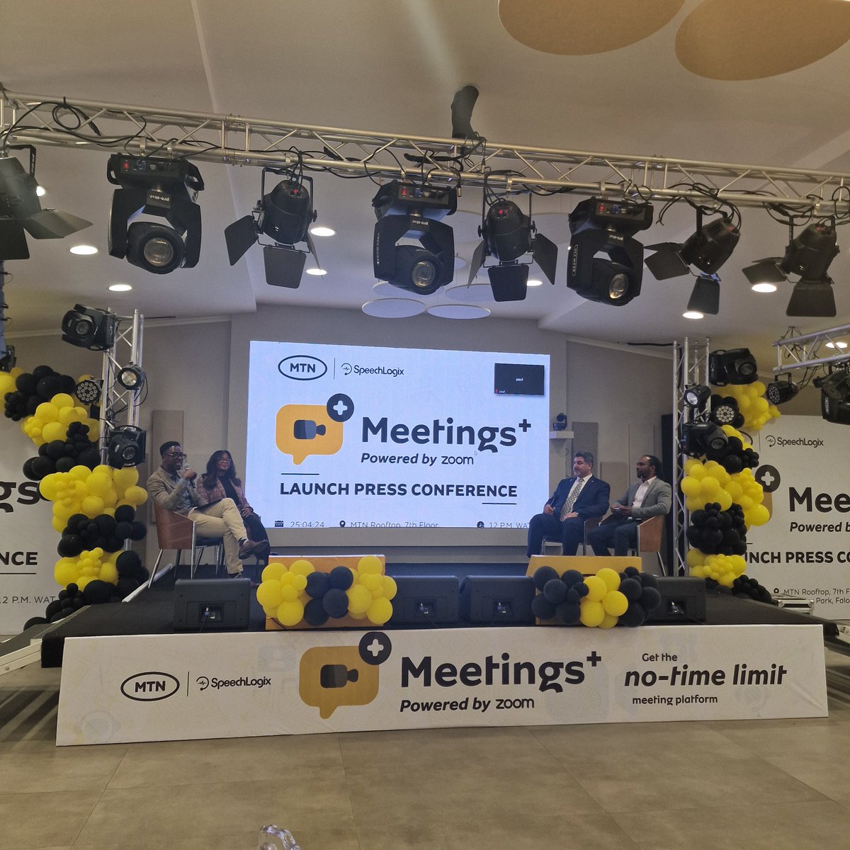 MTNNG's tweet photo. Q&amp;A session with Charles Okonkwo, Omowunmi Olatunbosun, Haitham El-Hanafi, and members of the press.

#MeetingsPlusFromMTN https://t.co/GldNX0lWk3
