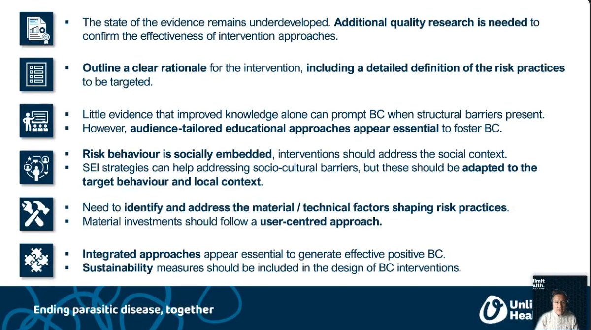 Great summary of what is needed in the design of behavioural interventions for schistosomiasis and other NTDs by Carlos Torres-Vitolas @unlimit_health. Review here doi.org/10.1371/journa…