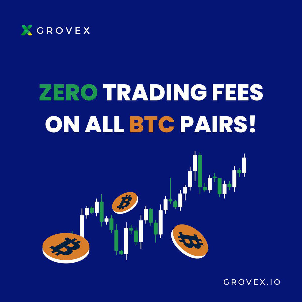 Enjoy 0 trading fees on all #Bitcoin pairs on #GroveX 

#Crypto #BNB #SOL #1000xGems #BSCgem