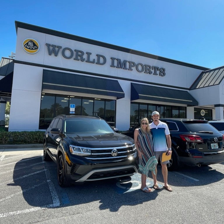 Congrats to the Rosenburger Family on their new Family SUV! They got a stellar deal with our 2022 Volkswagen Atlas W Technology before the arrival of their second child!