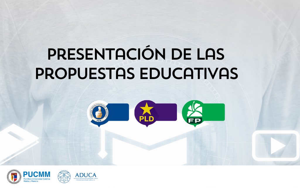 🔴ESTAMOS EN VIVO Para la presentación de las propuestas educativas, de cara a su plan de Gobierno 2024-2028, de los tres principales partidos políticos de esta contienda electoral. 👉youtube.com/live/kmNDJltrG…