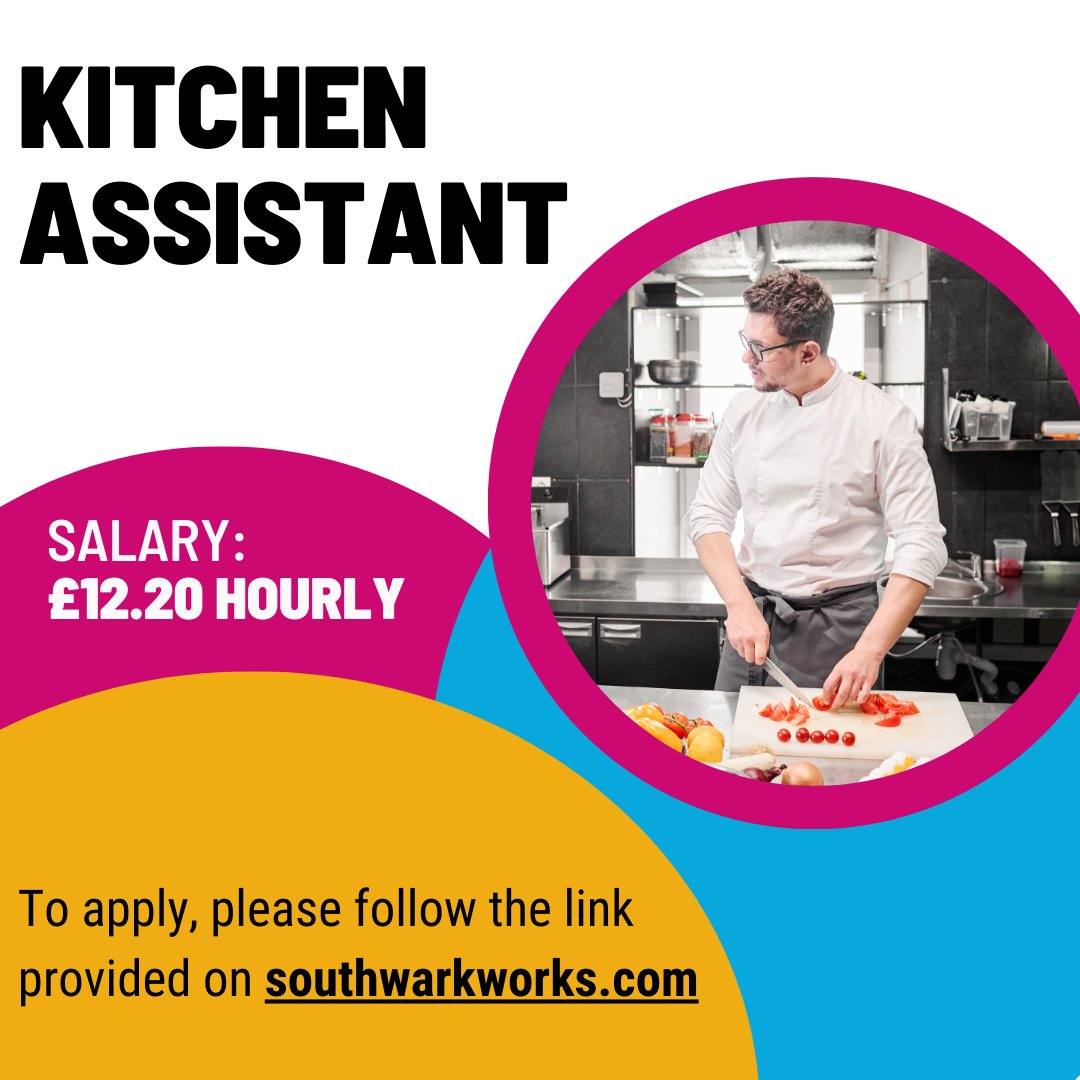 🍴 Join to Dulwich College! 🍴

Job Title: Kitchen Assistant
💰 Salary: £12.20 Hourly

Are you passionate about food and teamwork? Dulwich College is looking for a Kitchen Assistant to join a dynamic Catering team! 🌟

To apply, follow the link provided on southwarkworks.com