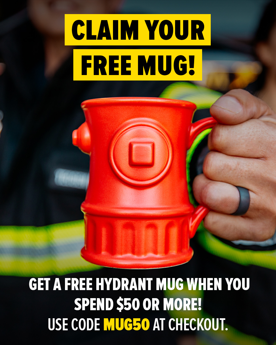 Mother's Day! National EMS Week! International Firefighters Day! The list goes on. Whatever you're celebrating this May, we want to help you celebrate with a free Hydrant Mug on any purchase over $50. Enter the code MUG50 at checkout to redeem! #FireDeptCoffee #MothersDay