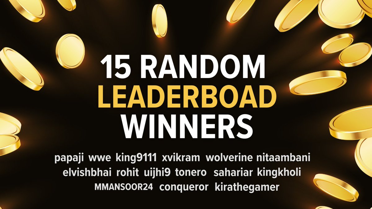 Congratulations to our 15 randonm leaderboard winners who battled their way to the top! 🥳🏆 Please email us at hello@gami.me using the email address connected to Knockout Wars. We'll provide you with instructions on how to claim your well-deserved prize! 💰📧 #PlayToEarn