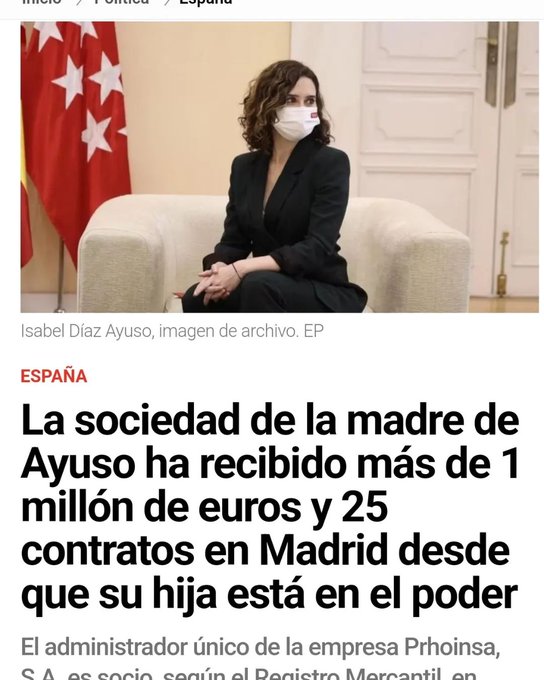 En fin otro día en la oficina para Ayuso y el PP: