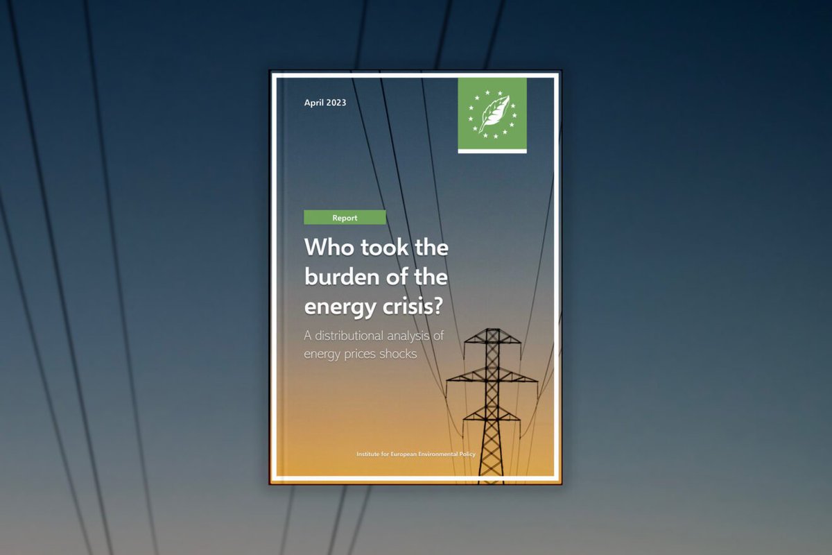 What was the effect of the energy prices spike on European households' welfare? Our report provides a granular analysis of the socio-economic impact of energy prices in 2022 ⤵️ ieep.eu/publications/w… #EnergyCrisis #Welfare