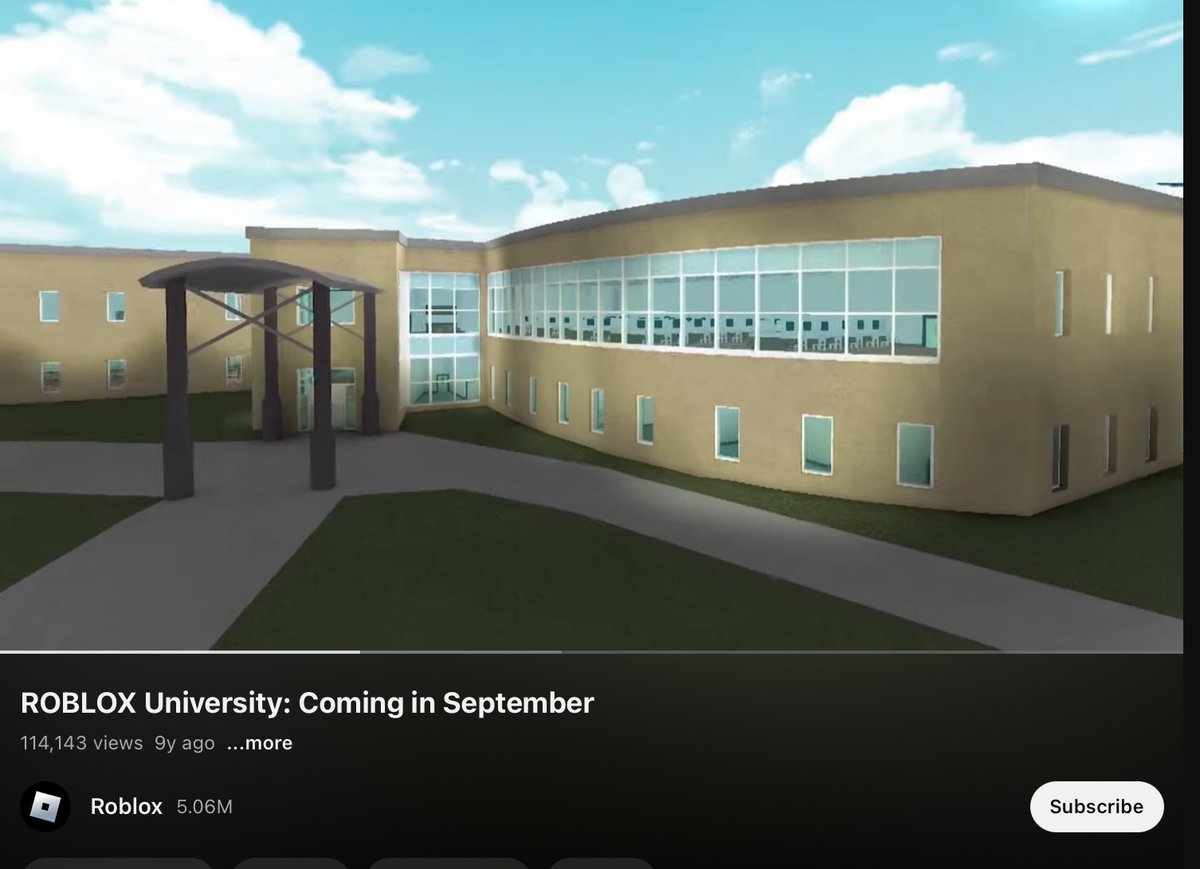 Going down the Roblox controversies is insane, like how in 2014 they made an event called 'Roblox University' and whoever made the school made an almost exact replica of Columbine