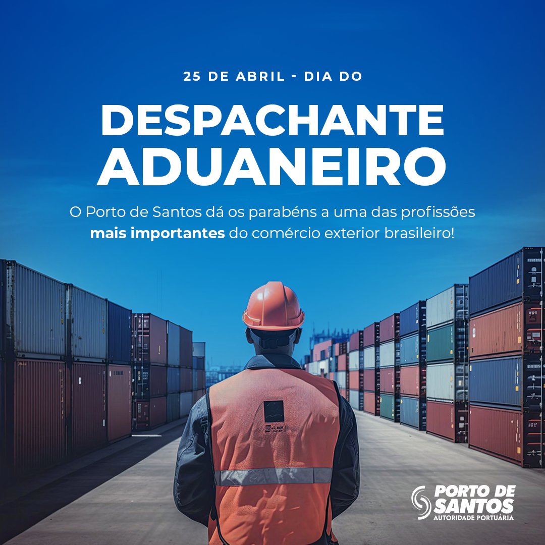 Agradecemos a todos os despachantes aduaneiros pelo trabalho e dedicação na simplificação dos trâmites burocráticos de exportação no Porto de Santos. Seu papel é fundamental para o funcionamento eficiente das operações portuárias. Parabéns a todos os despachantes!