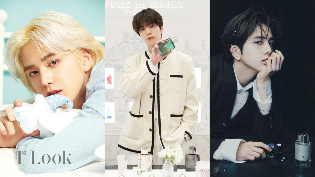 Younghoon has a different vibe for each perfume brand that he has advertised so far.

TOUS - PARFUMS DE MARLY - MONTBLANC EXPLORER SERIES