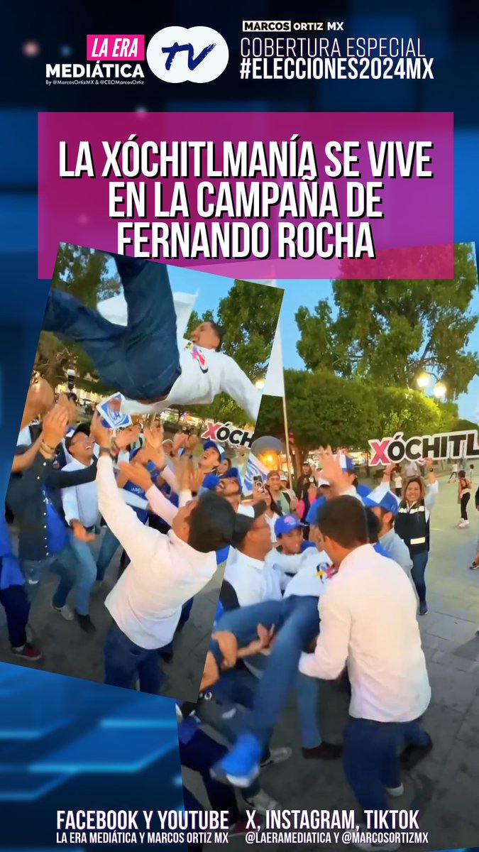 LaEraMediatica's tweet photo. #LaEraM #TV | #Elecciones2024MX 🗳️
La Xóchitlmanía se vive en la campaña de Fernando Rocha
#Candidato #Distrito05 #PRI #PAN #PRD
#FuerzaYCorazón #TuFuturoEsAquí #MXSinMiedo @ferrochadgo @ErnestoAlanisH @drahuizar @mario14sm @minka_hdez @ArmandoYanezR
#LaEraMediáticaTV https://t.co/EcBozFeCrP