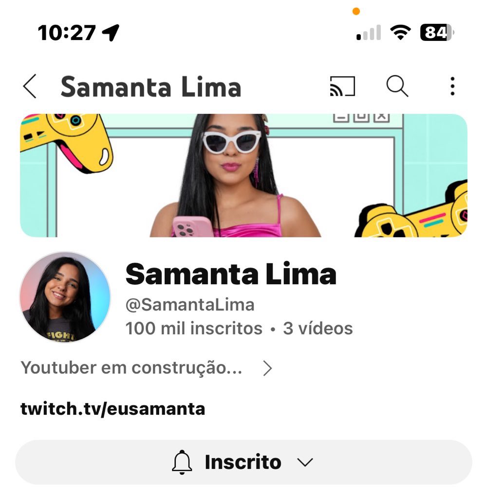 samantops's tweet photo. 100mil que orgulho dela!! você merece o mundo princesa 🩷 
SAMANTA LIMA NO YOUTUBE @eusamantalima https://t.co/EU4wMzBbae