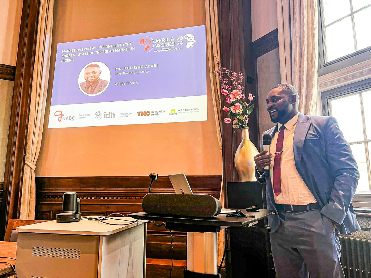 Ashipa Electric (@ashipaelectric) on Twitter photo Our Vice President of Africa Operations, <a href="/SIRFOLLI/">Folu Alabi</a>, was a member of the Nigerian delegation on a trade mission to the Netherlands organized by the <a href="/NLinNigeria/">Netherlands 🇳🇱 in Nigeria 🇳🇬</a> a speaker at the <a href="/ZakendoenAfrika/">NABC</a> NABC Africa Works 2024 Conference in Amsterdam where
#Ashipa #AfricaWorks2024 #NABC Our Vice President of Africa Operations, <a href="/SIRFOLLI/">Folu Alabi</a>, was a member of the Nigerian delegation on a trade mission to the Netherlands organized by the <a href="/NLinNigeria/">Netherlands 🇳🇱 in Nigeria 🇳🇬</a> a speaker at the <a href="/ZakendoenAfrika/">NABC</a> NABC Africa Works 2024 Conference in Amsterdam where
#Ashipa #AfricaWorks2024 #NABC