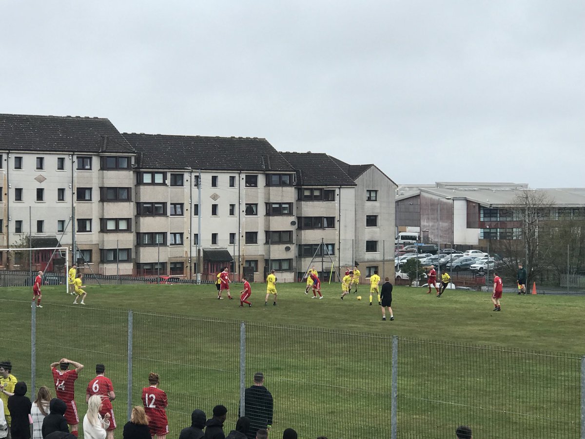 Senior pupil’s last day festivities… Staff VS Pupil football match. 2-1 for the pupils. Great effort from all involved ⚽️ ⁦<a href="/stmargaretglas/">St Margaret Mary's Secondary School</a>⁩