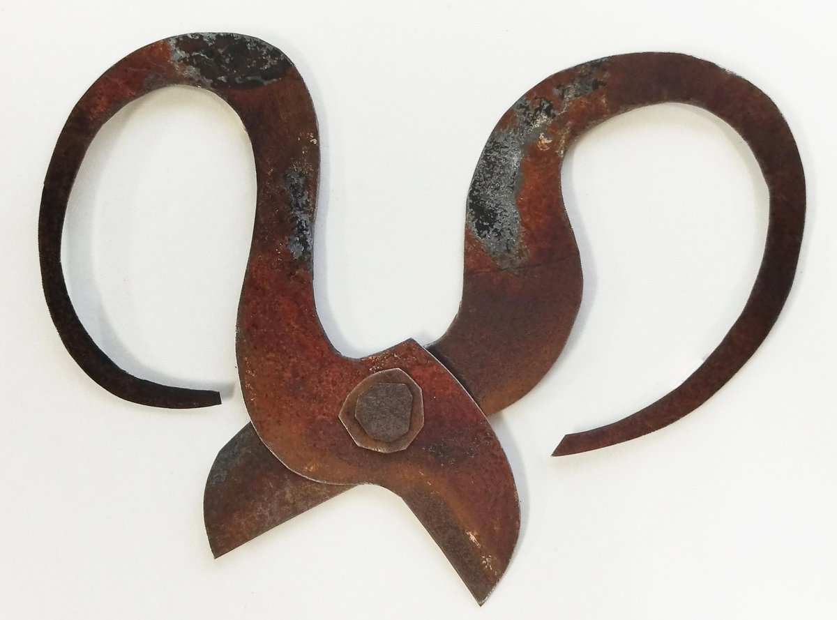 ginzashoutengai's tweet image. #Rust #rustart #scissors #盆栽鋏