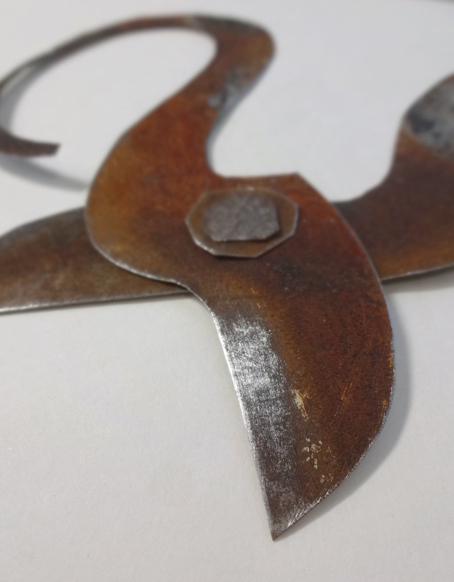 ginzashoutengai's tweet image. #Rust #rustart #scissors #盆栽鋏