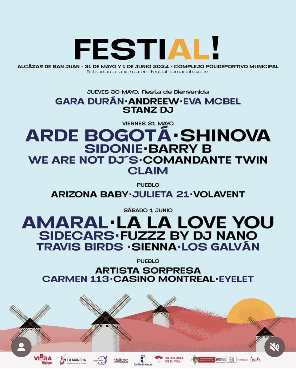 🔻¡Otro festival que podemos anunciar! Nos hace mucha ilusión formar parte del cartel de @Festial_ un nuevo festival hecho con mucho mimo. ¿A quién vemos? @MeteoritoMgmt @u98music #diva #divatour