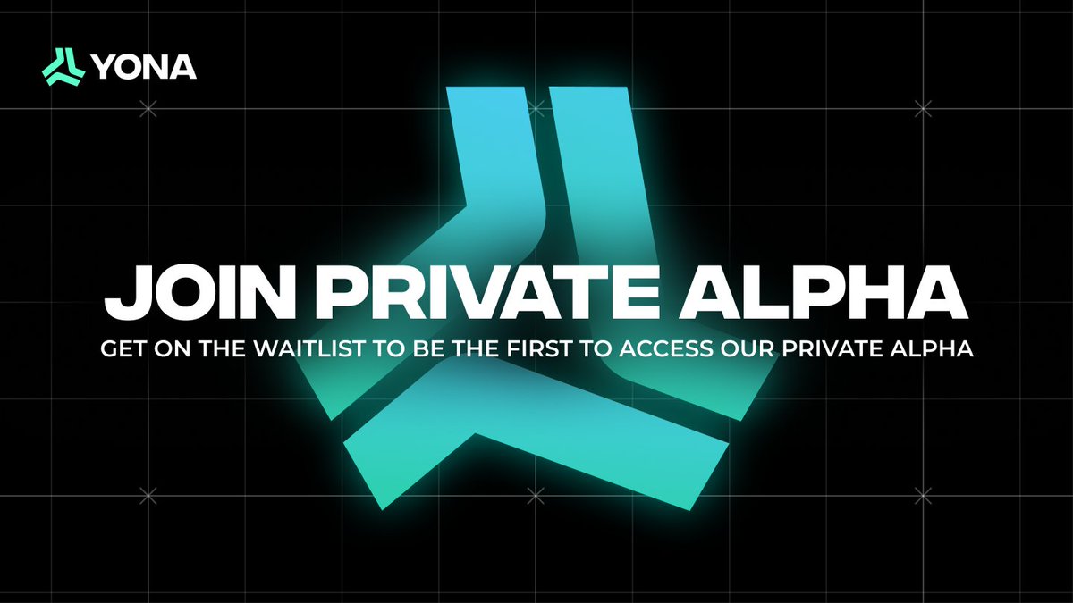 Join the Waitlist to be the first to access Yona Private Alpha! Invite friends and get the chance to be among the first, receive unique benefits.

⚡️Go to yona.network
⚡️Verify your email
⚡️Share your referral link to skip ahead

Read more: medium.com/@yona.network/…