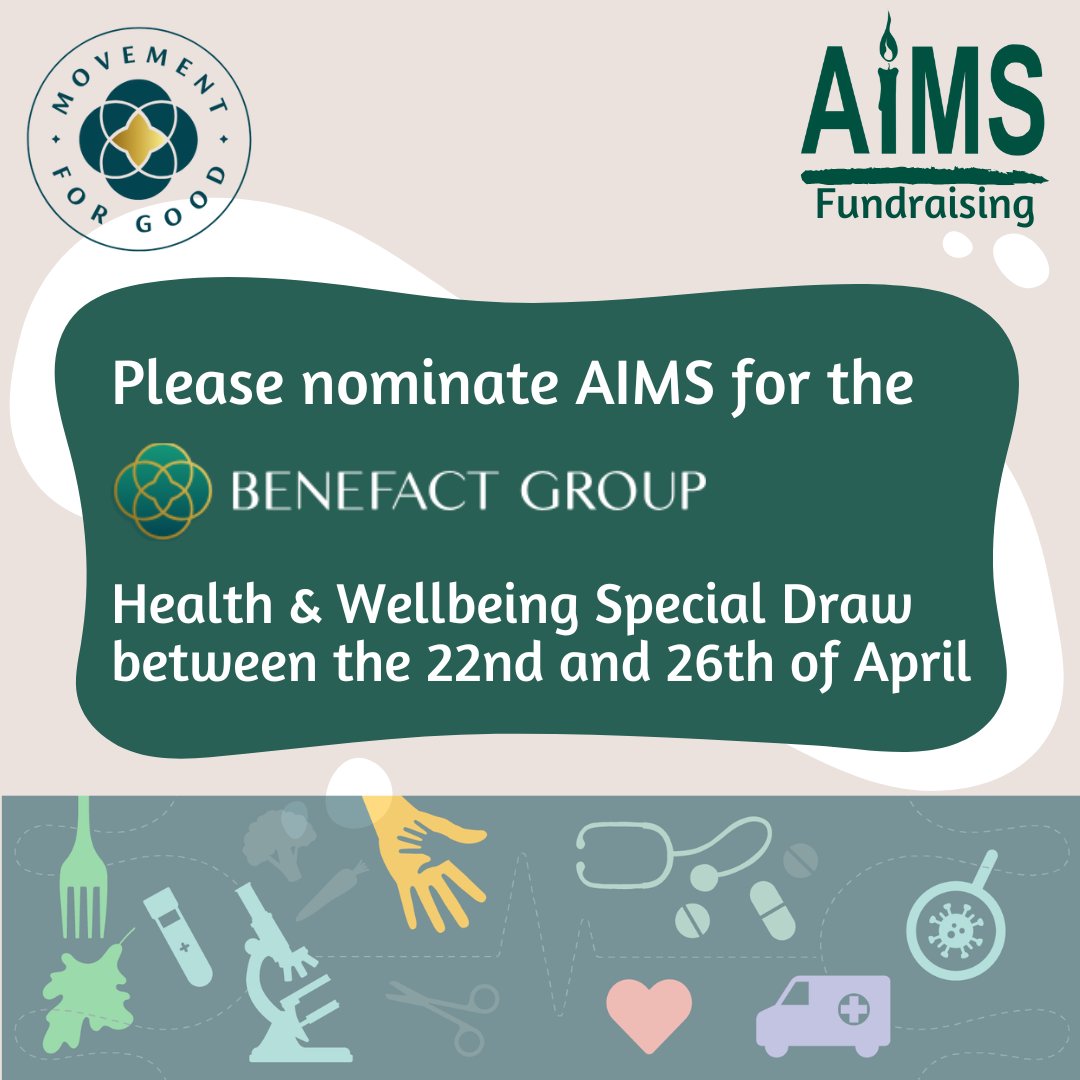 Please nominate AIMS (Association for Improvements in the Maternity Services charity number 1157845) for the Benefact Group's Health & Wellbeing Special Draw between 22nd and 26th April tinyurl.com/4f29frb7 £5000 grants will be made to 10 nominated charities.