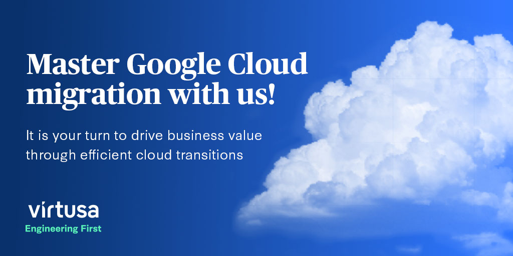 Unlock business value with Virtusa's Google Cloud Migration expertise. Seamlessly transition workloads for enhanced agility, governance, and cost optimization. Know more: splr.io/6017YJ8R7 #EngineeringFirst #CloudMigration #GoogleCloud