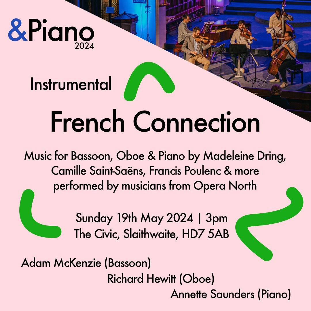 &Piano Music Festival (@andpianofest) on Twitter photo In our mission to spotlight instruments of the classical world that don't get as much attention, at this year's Instrumental Event we're showcasing the Bassoon & Oboe!🎶✨
We're thrilled to be welcoming members of the Orchestra of <a href="/Opera_North/">Opera North</a> for this ⤵️
tickettailor.com/events/andpian… In our mission to spotlight instruments of the classical world that don't get as much attention, at this year's Instrumental Event we're showcasing the Bassoon & Oboe!🎶✨
We're thrilled to be welcoming members of the Orchestra of <a href="/Opera_North/">Opera North</a> for this ⤵️
tickettailor.com/events/andpian…
