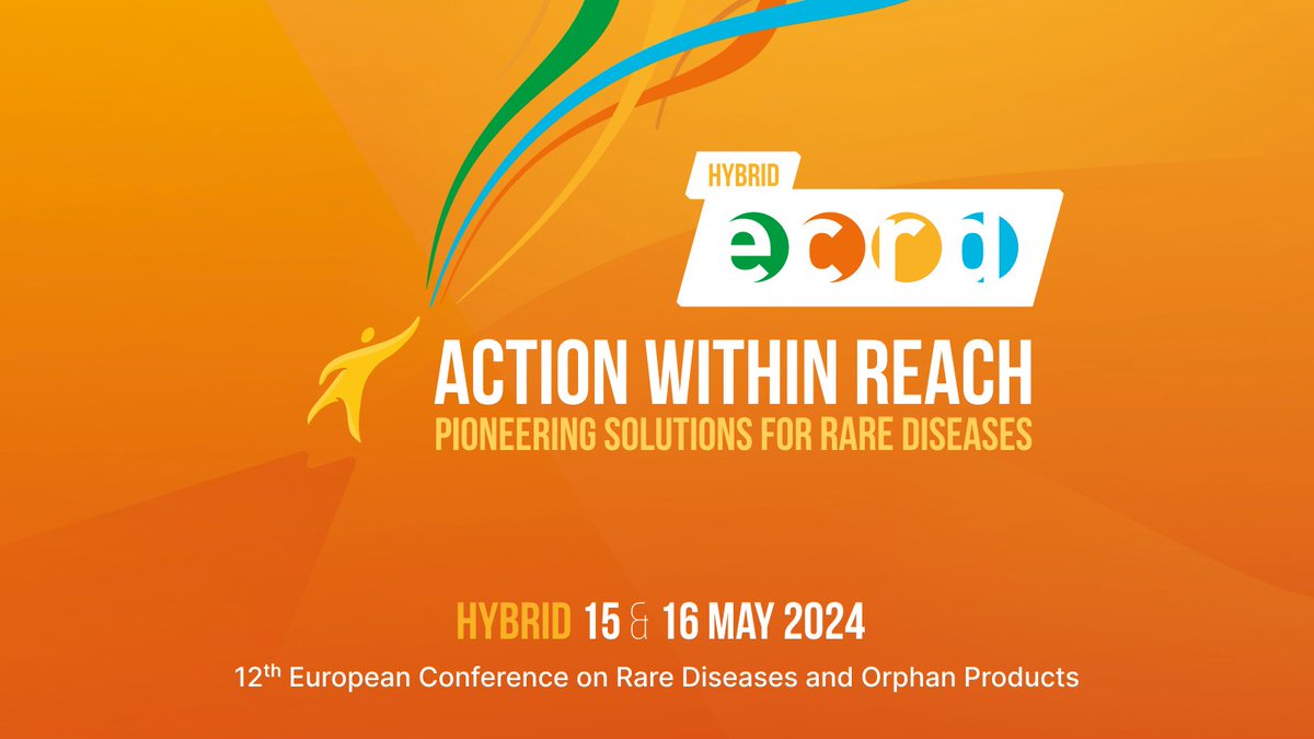 The 12th Edition of the European Conference on Rare Diseases & Orphan products (ECRD) will take place on 15-16 May 2024 in Brussels and online.

Registration: events.eurordis.org/ecrd2024

 #ECRD2024