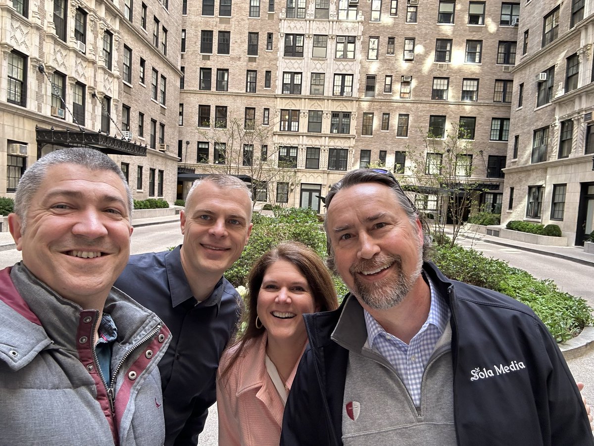 A glorious morning in the Upper East Side with @gavinortlund, @michaeljkruger and @melissabkruger.