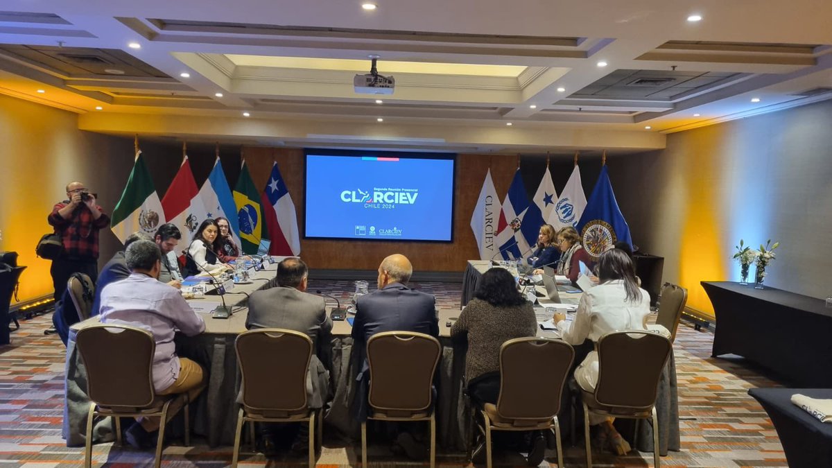 clarciev's tweet photo. Damos inicio a la Segunda Reunión presencial del Comité Ejecutivo del CLARCIEV con sede en Chile. https://t.co/zNgh3GEW4p