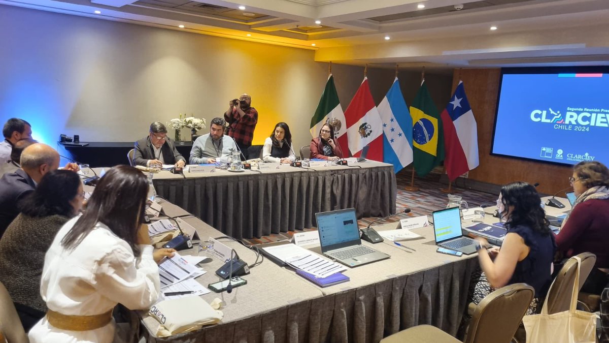 clarciev's tweet photo. Damos inicio a la Segunda Reunión presencial del Comité Ejecutivo del CLARCIEV con sede en Chile. https://t.co/zNgh3GEW4p