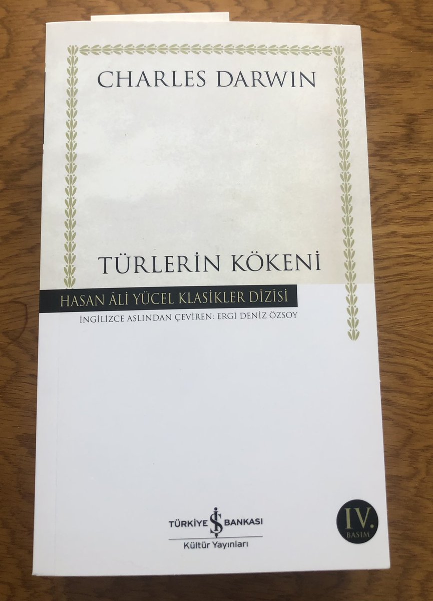 Güncel notlar ile çevirdiğim Türlerin Kökeni yayınlanması ardından bir buçuk yıl bile geçmeden dördüncü baskısını yaptı. İnsanlık tarihinin bu anıtsal eserine okurların gösterdiği ilgiye bir evrimsel biyolog olarak teşekkür etmek isterim.