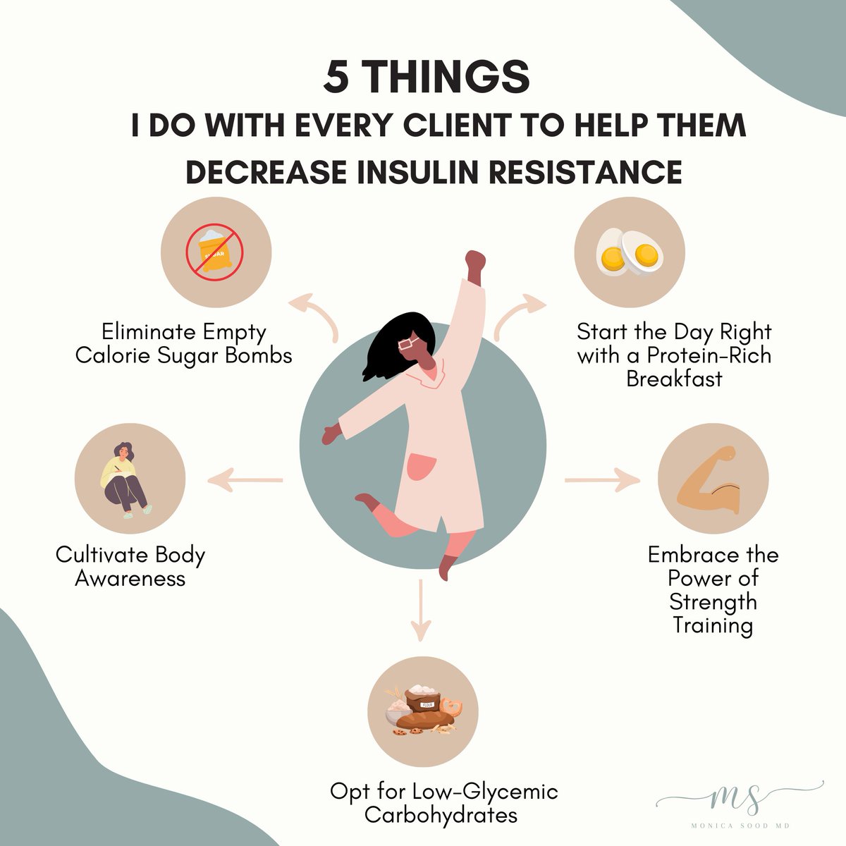 5 things I do with EVERY client to help them decrease insulin resistance. #bloodsugar  #bloodsugarbalancee  #insulinresistance  #insulin #functionalnutrition #functionalmedicine #functionalmedicinepractitioner #metabolicsyndrome  #metabolicflexability #diabetesawareness