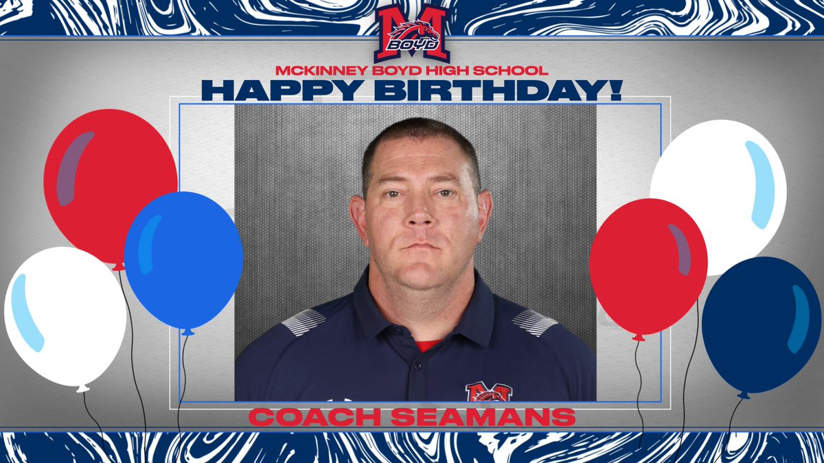 We hope this is your best birthday yet Coach Seamans! 🎁 @BroncoTweet @MBHSFootball