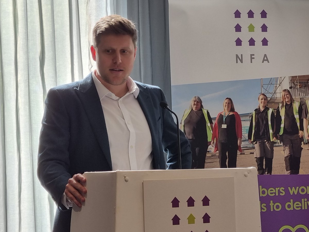 Outstanding start to #NFAConf24 today from <a href="/itn/">ITN</a> award-winning journalist Daniel Hewitt. Not always comfortable listening, but we're all here to learn, not to be comfy. Everyone saying it was the best posible kick-off. Big thanks <a href="/DanielHewittITV/">Daniel Hewitt</a> #SocialHousing