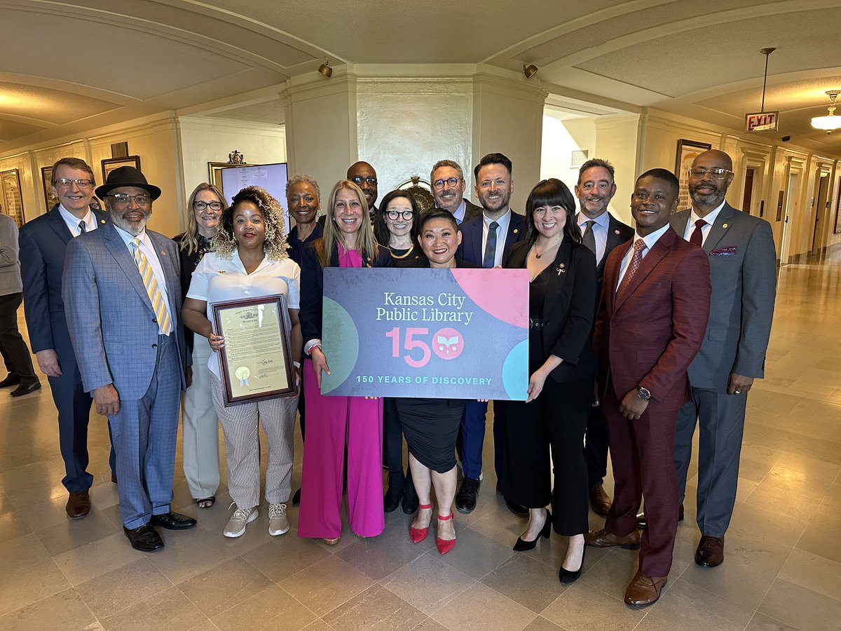 Did you know @KCLibrary is celebrating their 150th anniversary?! Yesterday I was able to introduce our state librarian, president of the kcpl board of trustees, and some of our library staff on the floor. kclibrary.org #moleg #librarylove #kcmo