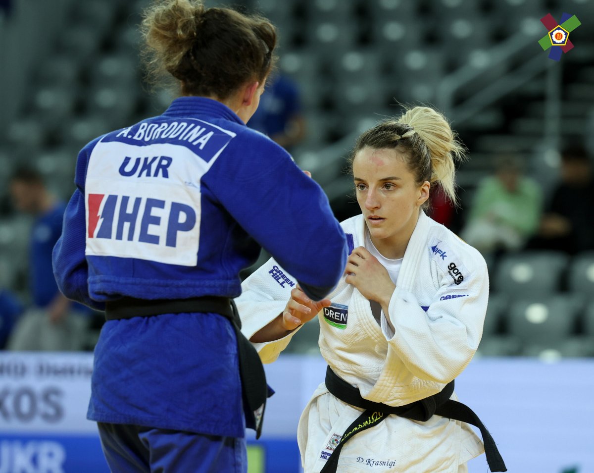 F I N A L E E E E E🇽🇰💪 Me tri fitore dhe një tjetër pa luftë, Distria Krasniqi, u kualifikua në finale të Kampionatit Evropian të xhudos, që po mbahet në Zagreb. #JudoZagreb2024 #KosovaJudo #RoadToParis2024