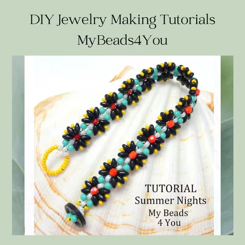 Get your BEADS ready!!! 🩵🖤🩵
Fun to make beadweaving Tutorial
#shopindie 🥰#CraftBizParty #Beadweaving #diyjewelry #diybracelet  #jewelrymaking #diy #SMilett23 #craftideas #thursdaymorning #fun #Etsy #Etsydiy #beadingpattern #mybeads4youpatterns
mybeads4you.etsy.com/listing/151309…