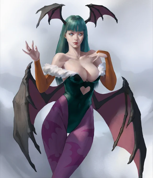 Fan art | Darkstalkers - Morrigan   