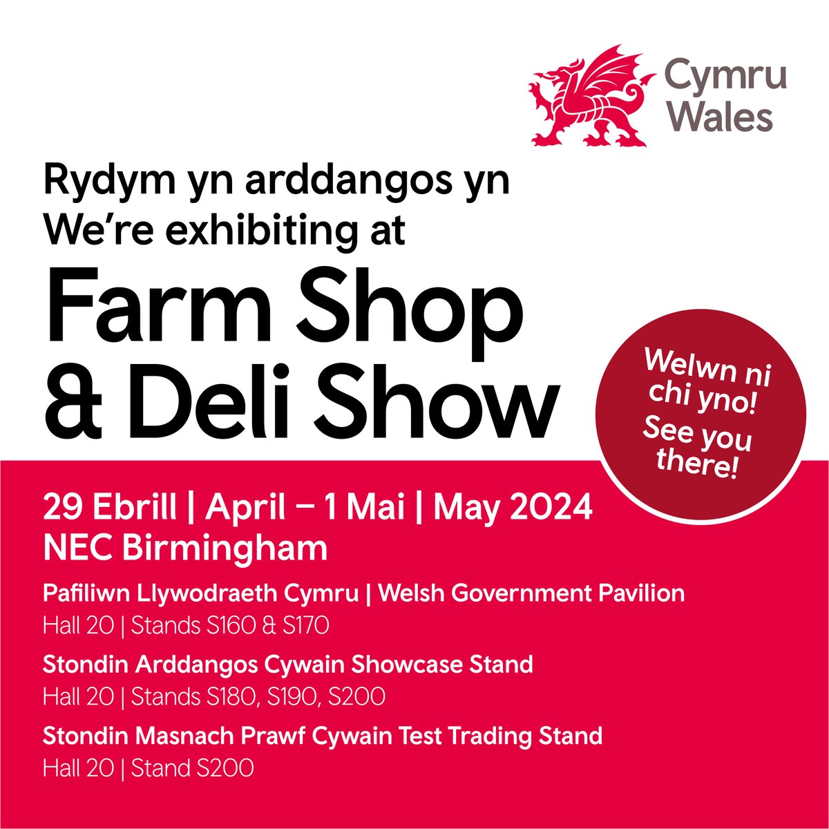 FoodDrinkWales's tweet photo. 44 of Wales’ finest food and drink companies are gearing up to showcase at @FarmShop_Deli next week between  29 April - 1 May. 

Attending one of the UK Food and Drink Shows taking place at @thenec next week? Come and visit the Welsh food and drink companies located in Hall 20. https://t.co/6N0wDQvfEl