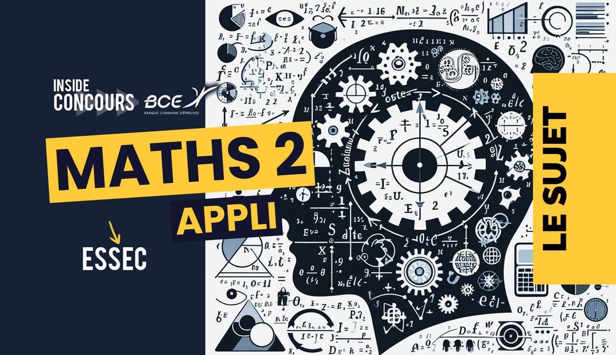 🚨Le sujet de Maths 2 appliquées ESSEC vient de tomber ! 🚨 📝Retrouve le juste ici 👇 : major-prepa.com/mathematiques/… #BCE #SUJET #MATHS