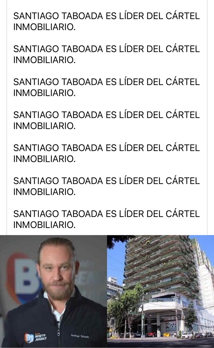 Dice el INE que Morena no puede decir que Santiago Taboada es el Líder del Cártel Inmobiliario.
