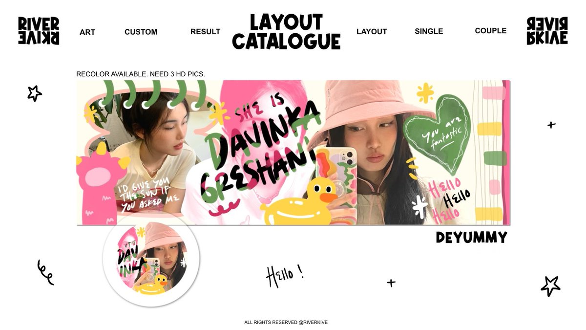 RIVERKIVE's tweet photo. GIVEAWAY MY NEW LAYOUT 

halo, seperti yang dulu dulu. Saya mau GA beberapabcatalog baru saya sebelum bisa diorder ya. Syaratnya :
- rt tweet ini &amp; layout yang dimau
- follow @riverkive 
- qrt ajak temen kamu buat ikutan

Terima kasih #zonaunag https://t.co/Pl0TdyobOz