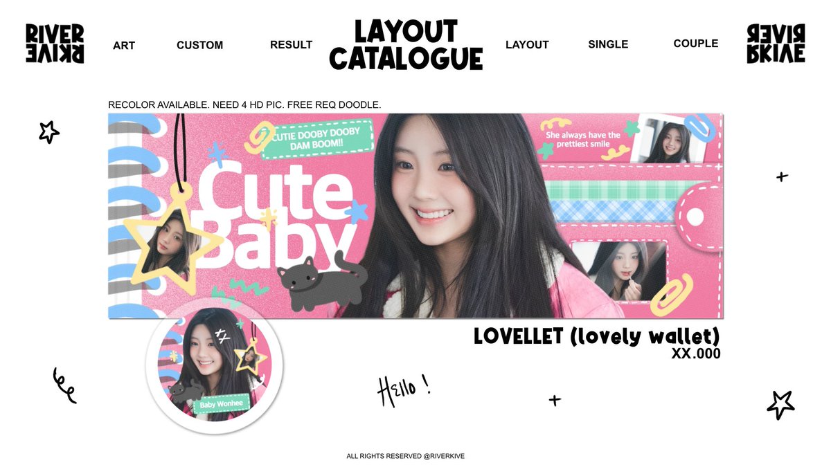 RIVERKIVE's tweet photo. GIVEAWAY MY NEW LAYOUT 

halo, seperti yang dulu dulu. Saya mau GA beberapabcatalog baru saya sebelum bisa diorder ya. Syaratnya :
- rt tweet ini &amp; layout yang dimau
- follow @riverkive 
- qrt ajak temen kamu buat ikutan

Terima kasih #zonaunag https://t.co/Pl0TdyobOz