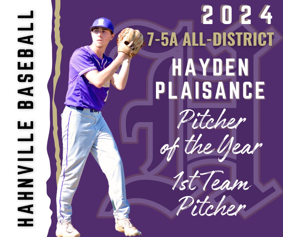 Southpaw and <a href="/BRCC_Baseball/">BRCC Bears ⚾️</a> commit <a href="/HaydenPlaisance/">Hayden Plaisance</a> earns District pitcher of the year for the Tigers!