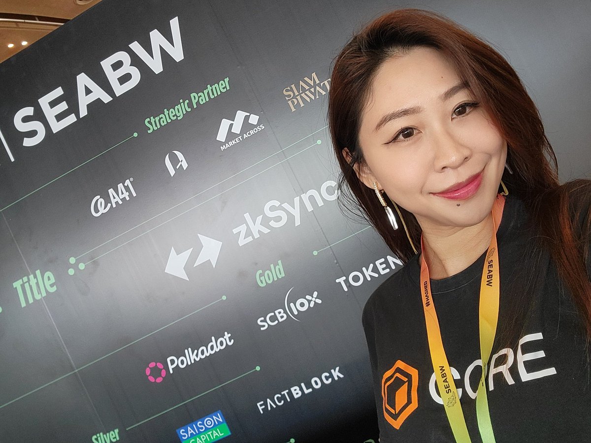 @Coredao_Org is here at @SEABWofficial 🚀 We are everywhere globally talking about #Bitcoin ecosystem. Please say Hi if you wanna talk for further. 😌