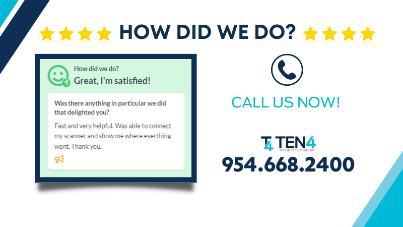 ten4_tech's tweet image. Speedy and supportive—that’s how we roll! 🌟 Thrilled to hear our team was able to quickly connect your scanner and guide you through the process. Thanks for the great feedback!
#FastService #HelpfulTech #CustomerSatisfaction #Ten4Tech